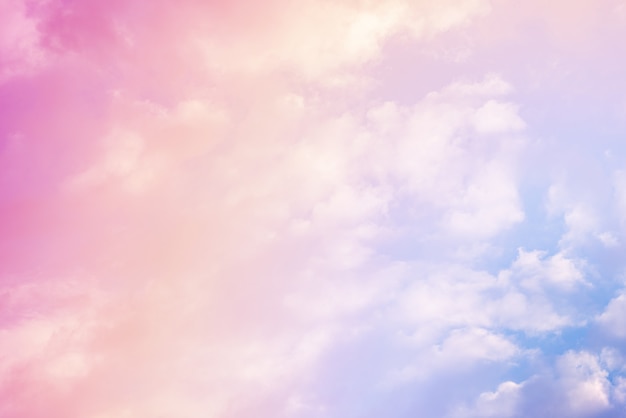 cloud background with a pastel color