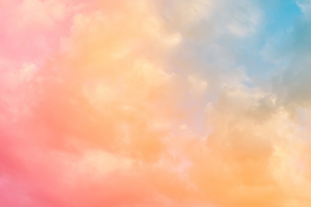 cloud background with a pastel colour