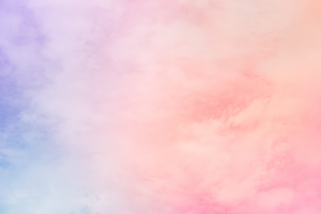 cloud background with a pastel colour