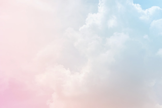 Photo cloud background with a pastel colour