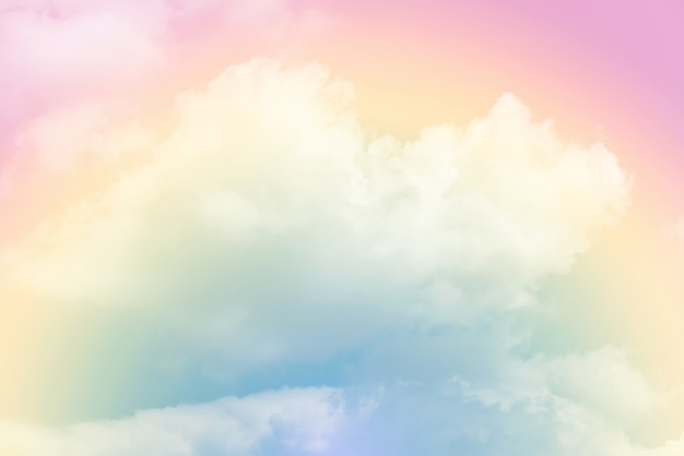 Photo cloud background with a pastel colour