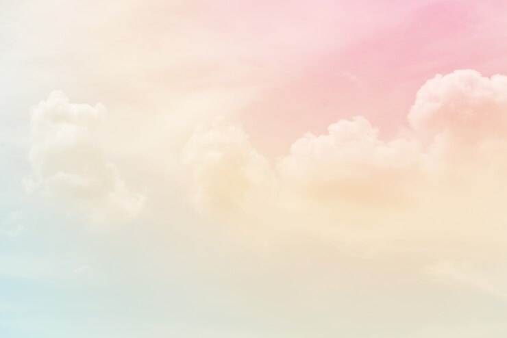 Photo パステルカラーの雲の背景