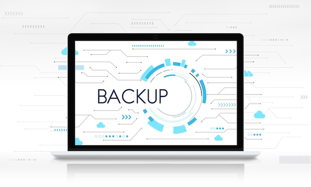 Rete di download di backup su cloud