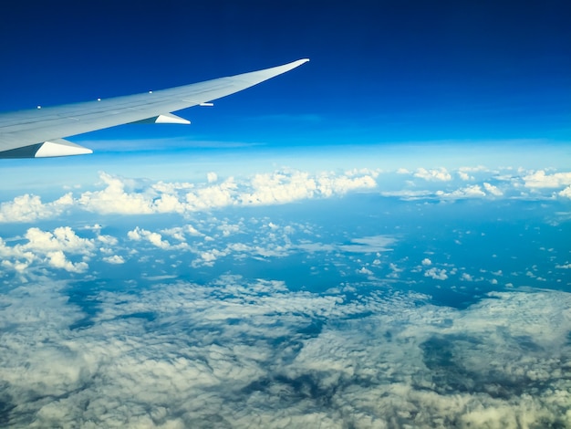 Cloud above the blue sky 