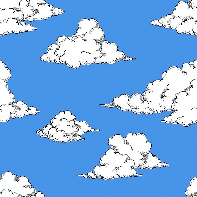 Cloud cartoon achtergrond