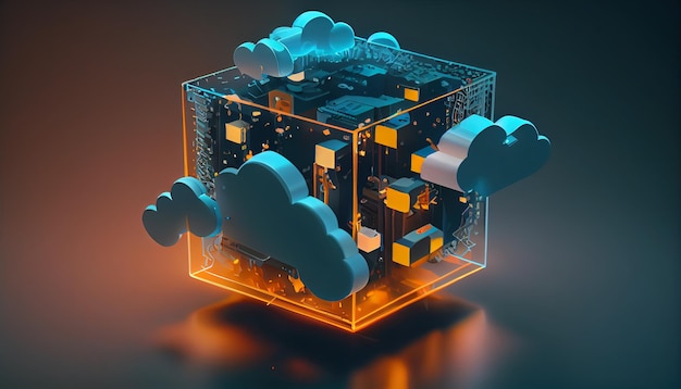 Photo cloud computing concept