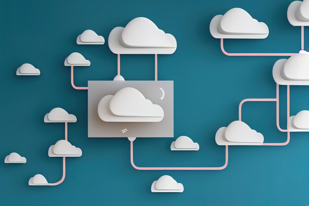 Photo cloud computing concept