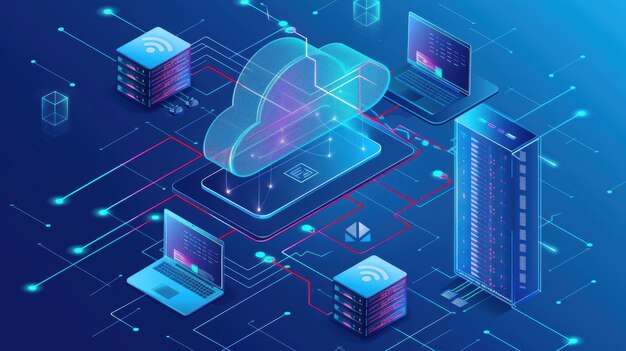 Photo cloud computing network data servers