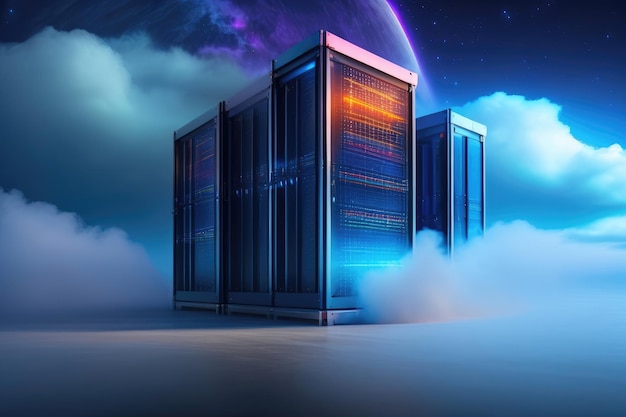 Cloud computing server racks