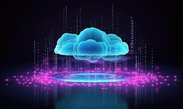 Cloud computing service concept connect to cloud