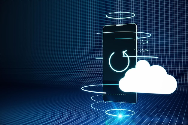 Cloud computing and storage concept