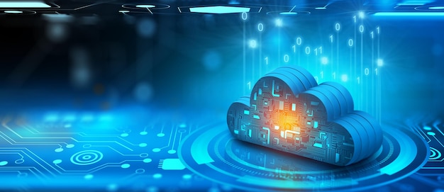 Tecnologia di cloud computing internet storage network