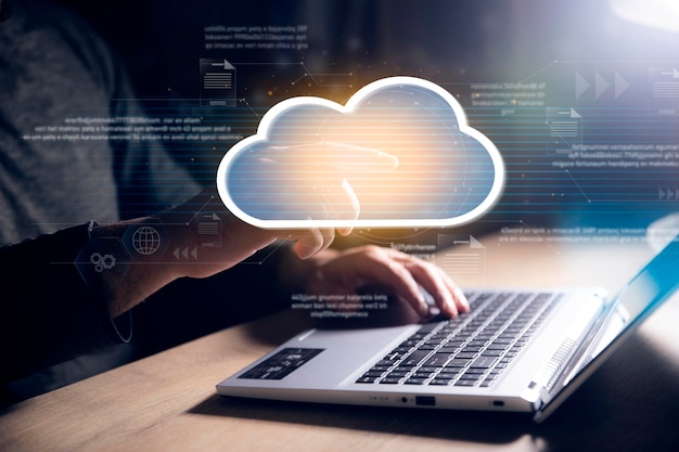 cloud computing virtueel scherm cloudtechnologie