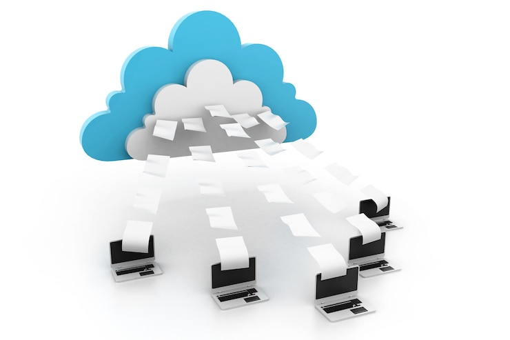 Photo cloud computing with data transferring