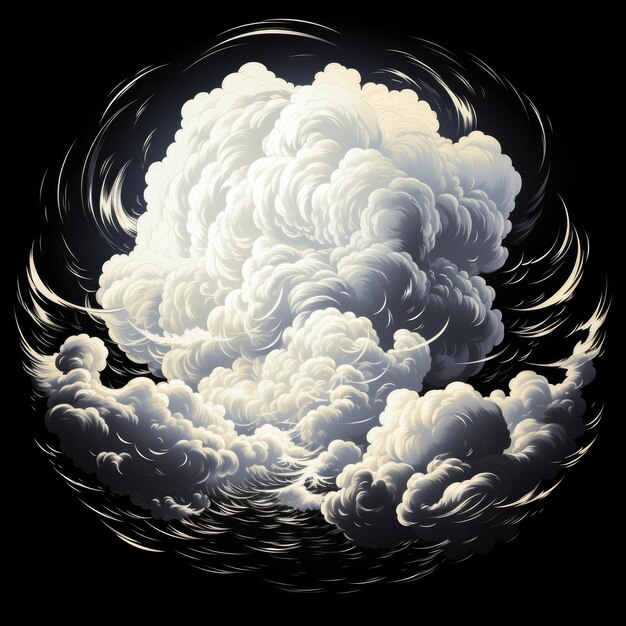 cloud design graphic for tshirt