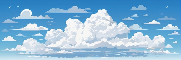 Photo cloud flat vector