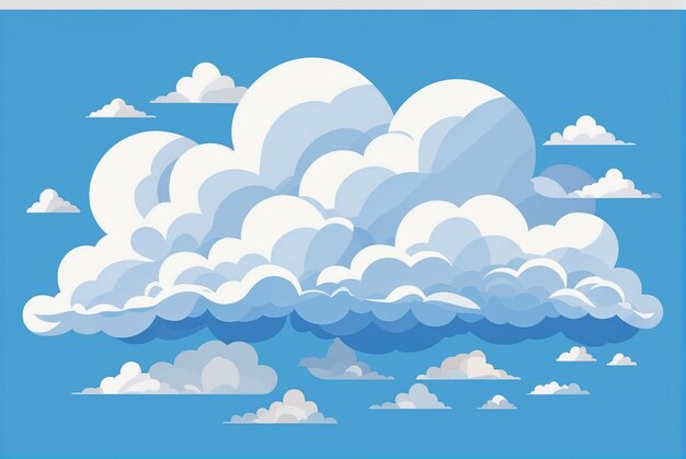 cloud flat vector