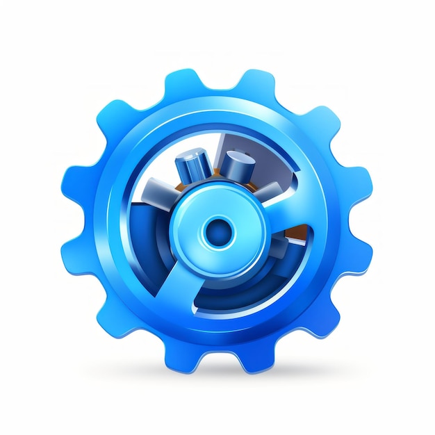 Cloud icon with a gear in the middle