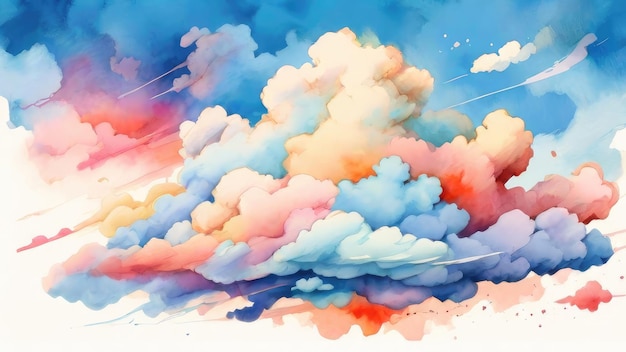 Photo cloud illustration