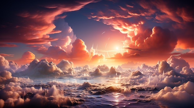 Photo cloud manipulation background