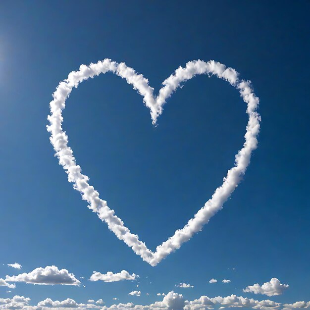 cloud in the shape of a heart