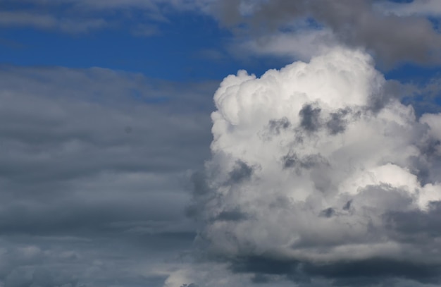 雲の空は暗い 大きい