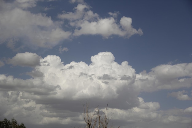 Photo a cloud in the sky is a sign of the times of the year.