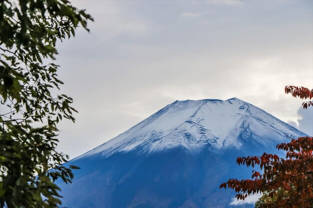 Cloud and sky scenery of snow peaks of mt fuji