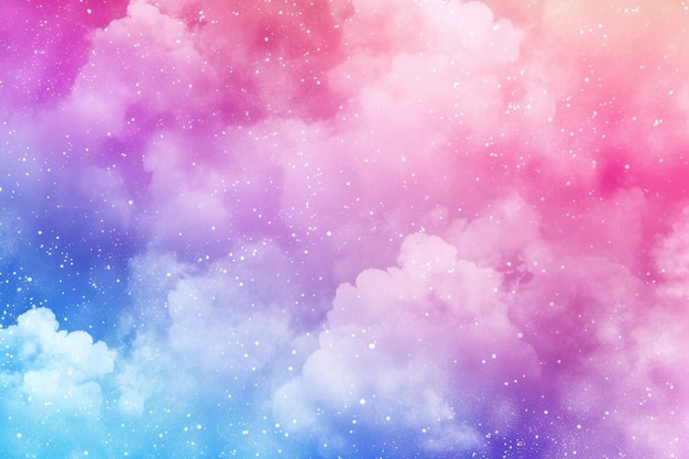 Cloud and sky with a pastel colored background