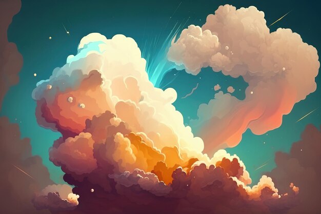 Cloud and smoke Nebulous abstract background is used in artistic abstraction