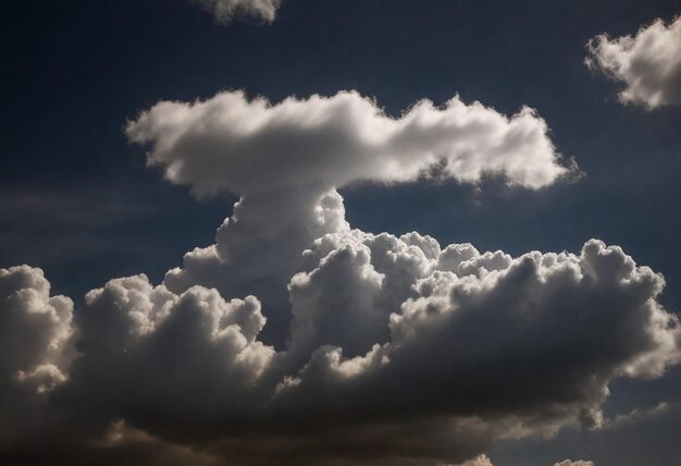 Photo a cloud that is in the sky with the sun shining through it