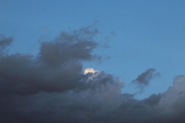 a cloud that is white and gray