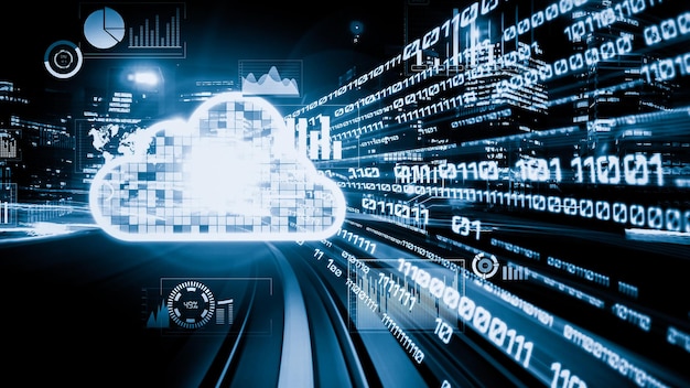 Cloudcomputer en online gegevensopslag met tacit intelligent sharing software