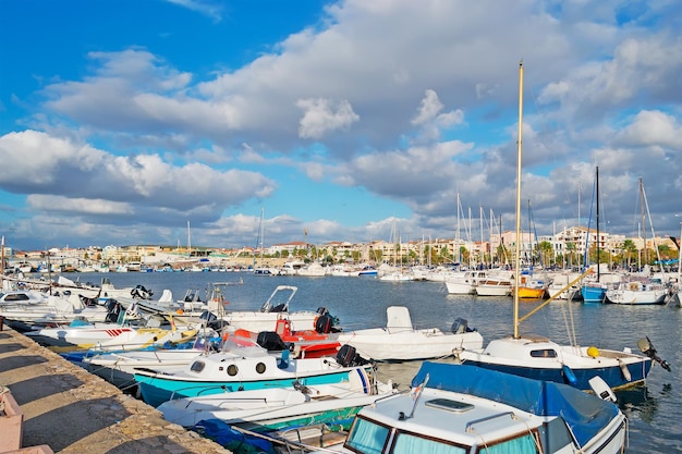 Clouds over Alghero port