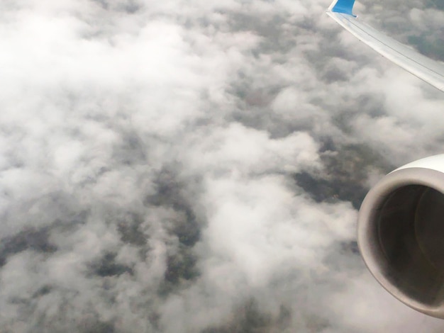 Clouds as they are seen from airplane