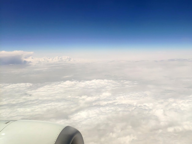 Clouds as they are seen from airplane