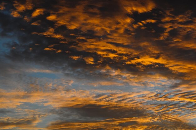 Clouds over the Atlantic Ocean in Tenereife Canary Islands Spain