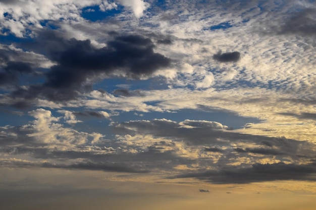 Clouds over the Atlantic Ocean