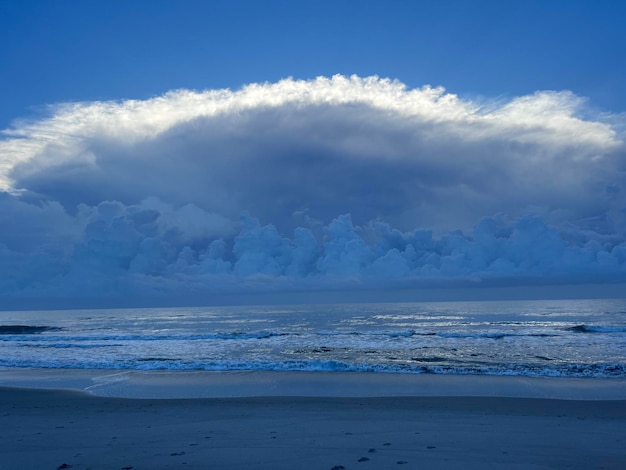 Clouds over beach