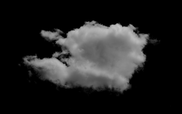 Foto nuvole su sfondo nero