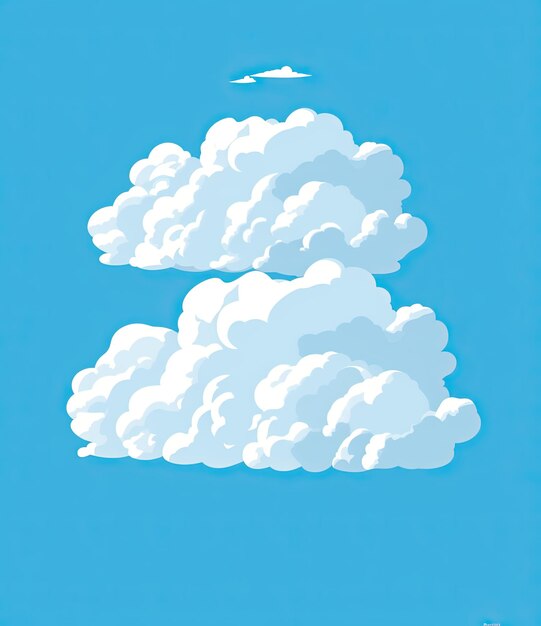 Photo clouds on the blue sky background vector illustration