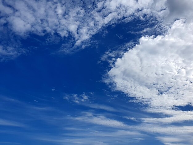 青空を背景にした雲