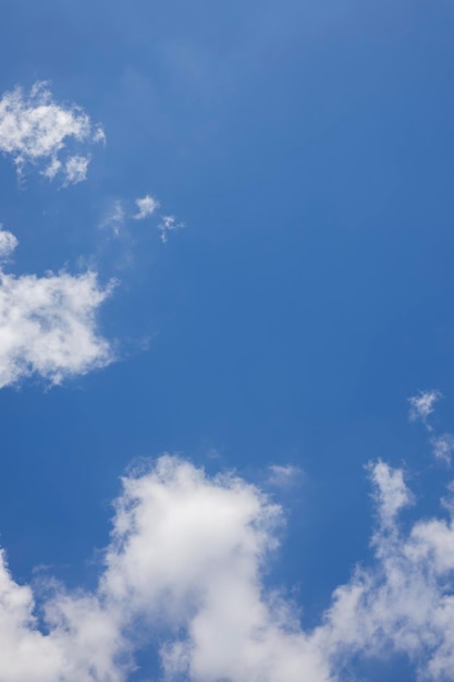 Clouds in the blue sky summer blue sky cloud gradient light white background beauty clear cloudy