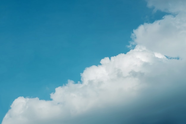 Clouds in the Blue Sky on Sunny Day