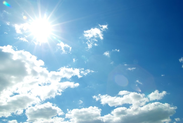 Clouds in the blue sky