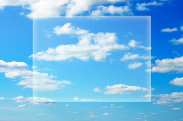 Photo clouds in the blue sky