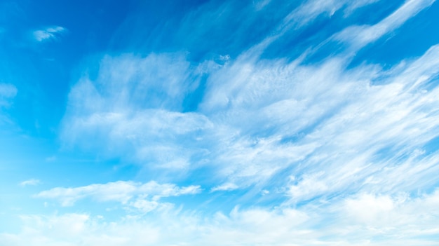 Clouds in the blue sky