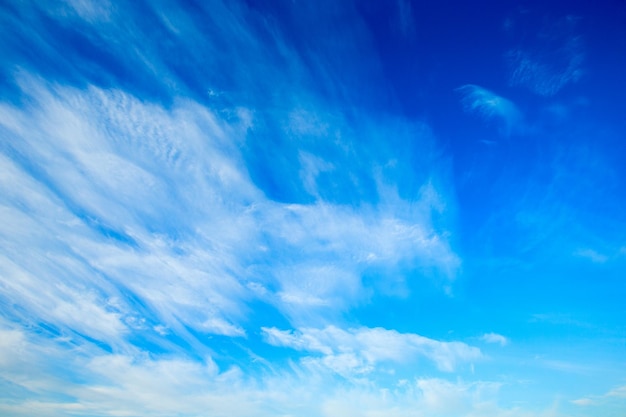 Photo clouds in the blue sky