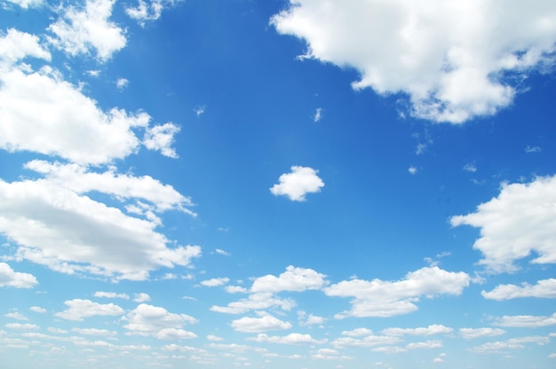 Clouds in the blue sky