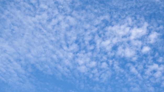 Clouds in the blue sky.